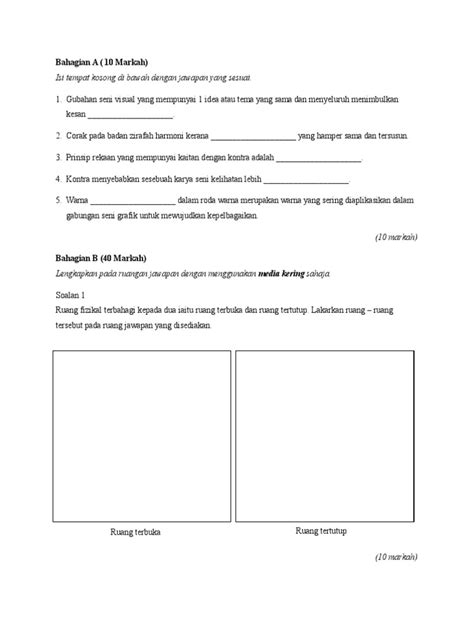 Maybe you would like to learn more about one of these? ujian pendidikan seni visual tingkatan 2