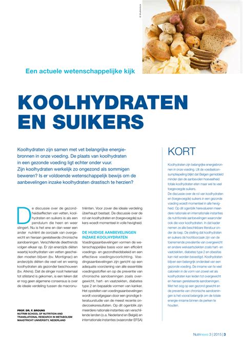 Pdf Koolhydraten En Suikers