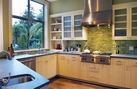 Kitchen Backsplash Ideas A Splattering Of The Most Popular Colors Green Kitchen Designs