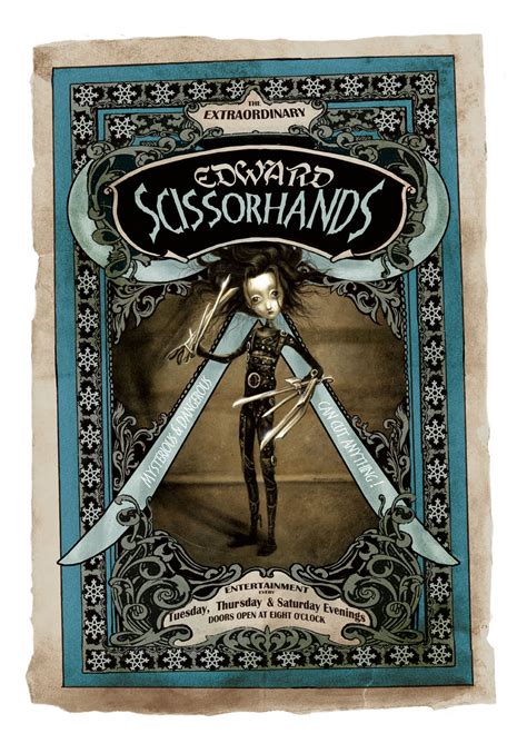 edward scissorhands freak poster nucleus art gallery and store