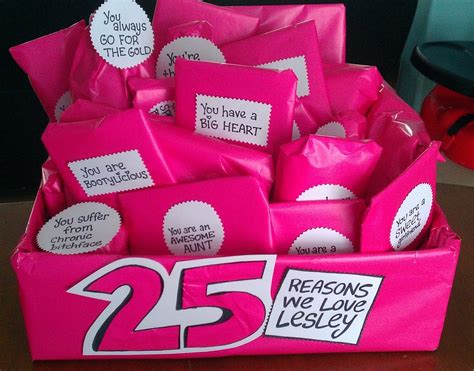 Fun T Idea 25 Reasons We Love You 25th Birthday Ideas For Her