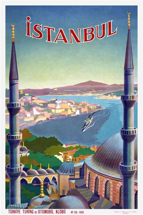 Vintage Travel Poster Istanbul 24x 36 Travasia0 Resor