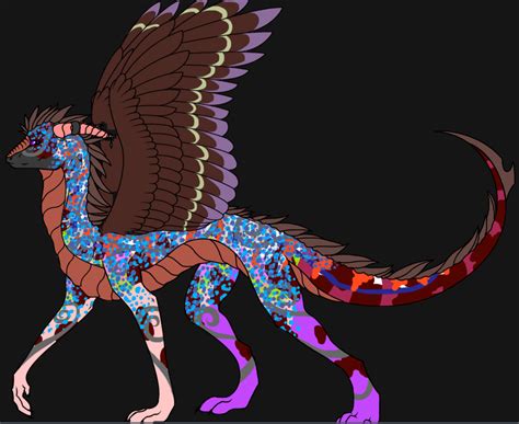 Rainbow Dragon By Bloodmoonskies On Deviantart