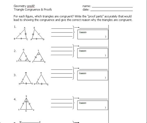Corresponding parts of congruent triangles are congruent. Geometry Unit 8 Congruent Triangles Informal Proofs SSS ...
