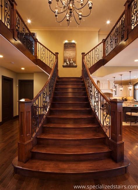Elegant Maple Flare Specialized Stair And Rail