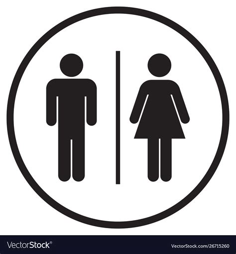 Male Female Restroom Symbols