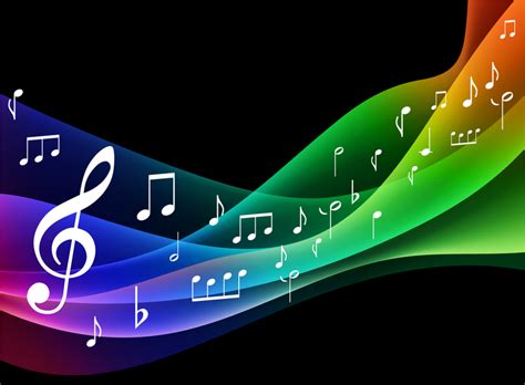 10 Dibujo Notas Musicales De Colores
