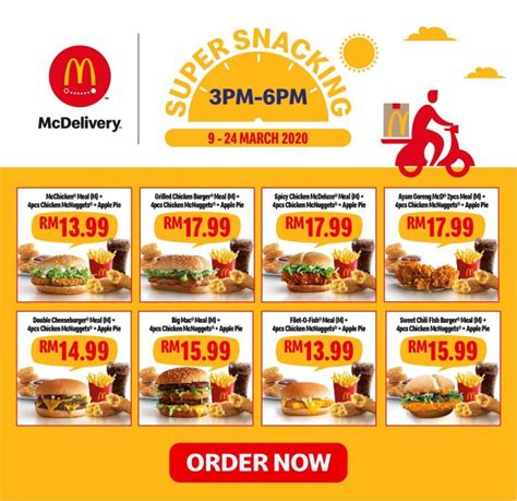 No fret because there are multiple grocery delivery services you can opt for. McDonald's McDelivery Super Snacking Promotion Discount Up ...