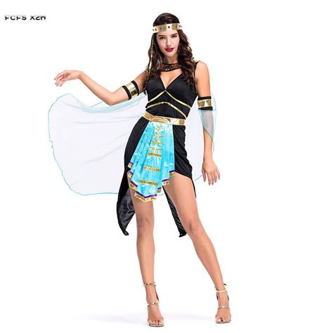 Sexy Woman Queen Of Egyptian Goddess Cosplay Female Halloween Cleopatra