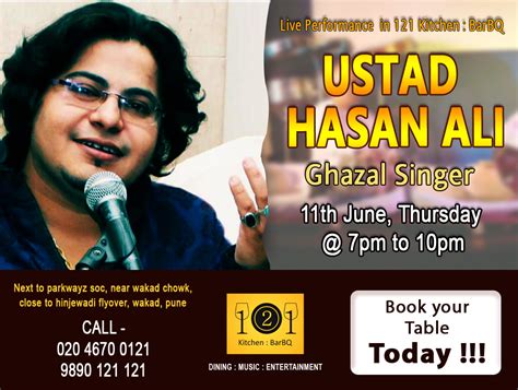 Welcome to gazal gallery, it is all about building clean, appealing and functional interfaces which comply with latest web. Ghazal Singer Ustad Hasan Ali Livperforming At Kitchen ...