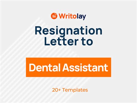 Dental Assistant Resignation Letter 4 Templates Writolay