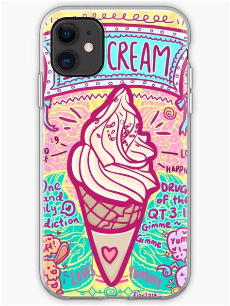 Ice Cream Iphone Case And Cover By Fionfairyland Redbubble