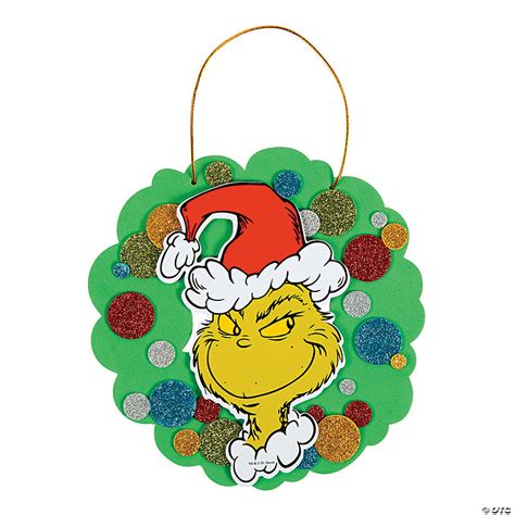 Dr Seuss™ The Grinch Christmas Wreath Craft Kit Makes 12 Oriental