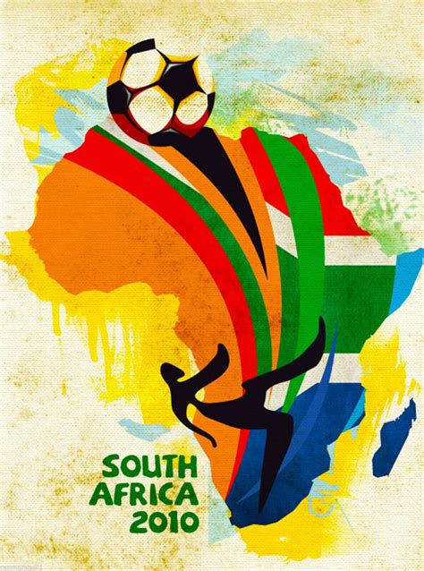 FIFA World Cup Soccer South Africa Sports Travel Advertisement Poster Africa Fifa World