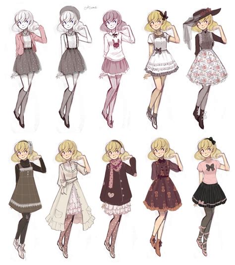 Cuteparade By Ruin Hci On Deviantart Drawing Anime Clothes Anime