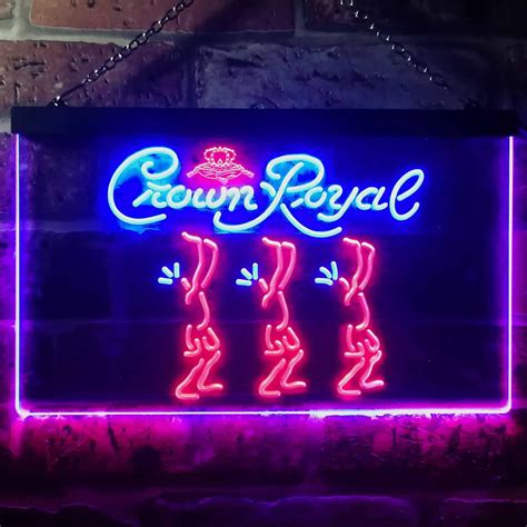 Crown Royal Troupe Neon Like Led Sign Dual Color Safespecial
