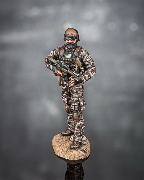 Toy Soldier Painted Special Forces 54mm Tin Metal Miniature Special