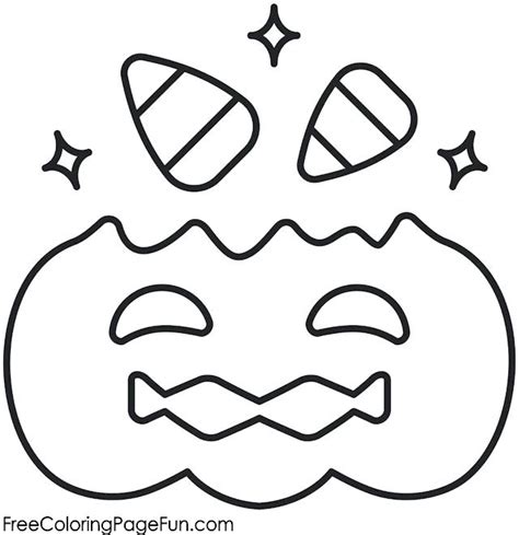 Candy corn is the most popular halloween candy. Free Candy Corn Coloring Pages for Girls - Free Printable ...