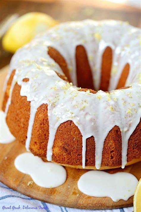 If you notice the top of. This Lemon Bundt Cake is moist and delicious, drizzled ...