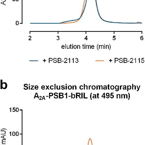Size Exclusion Chromatography Analysis The Complexes Of A A Ar