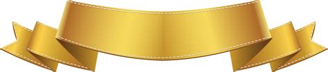 Golden Banner Clip Art PNG Image | Gallery Yopriceville - High-Quality