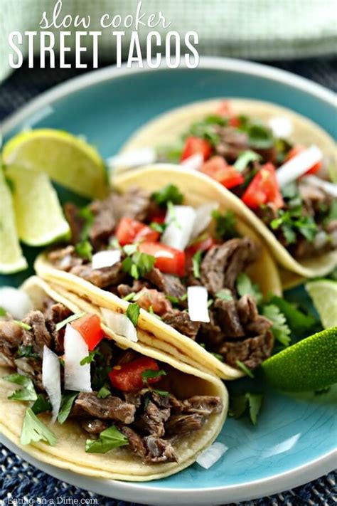 Our slow cooker shredded tacos are perfect for a variety of lifestyles. Crock Pot Street Tacos - Slow Cooker Street Tacos Recipe