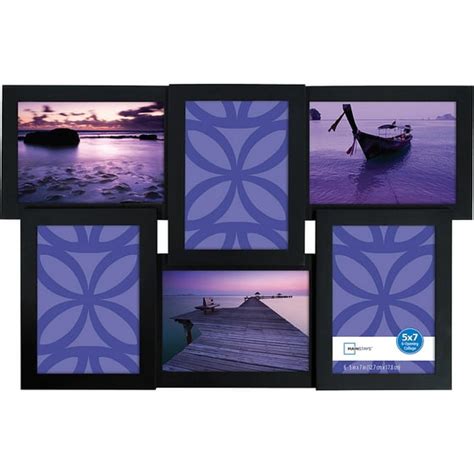 Mainstays 6 Open 5x7 Black Collage Frame