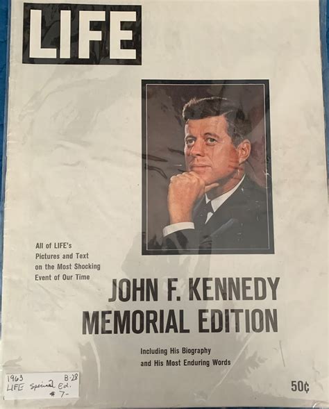 Life Magazine John F Kennedy Memorial Edition 1963 Etsy