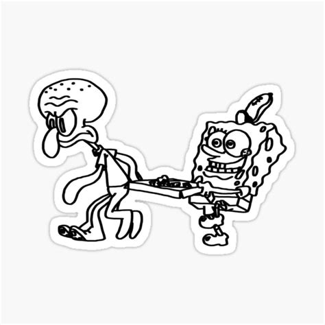 What Are They Selling Chocolate Spongebob Sticker By Theemibee