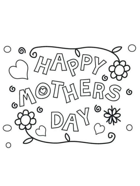 happy mothers day coloring pages  sheets images  kids