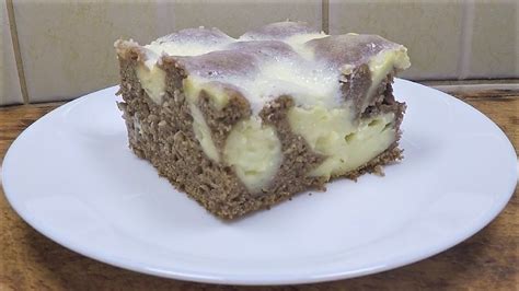 Delicious Vanilla Pudding And Cream Krater Cake Ukusni Krater Kolač