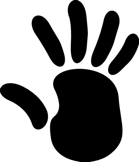 Right Hand Print Clip Art Free Vector In Open Office Drawing Svg Svg