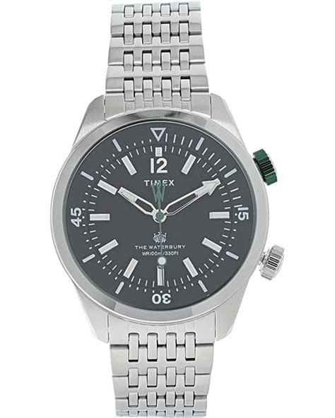 Timex Mm Waterbury Diver Quartz Hand Bracelet Watch Zappos