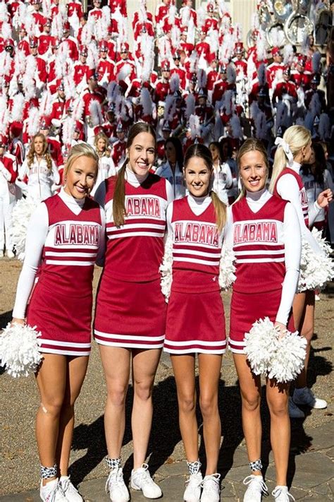 university of alabama crimson tide cheerleaders cheer outfits alabama football roll tide