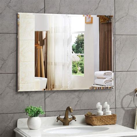 Large Bathroom Mirror Frameless Everything Bathroom