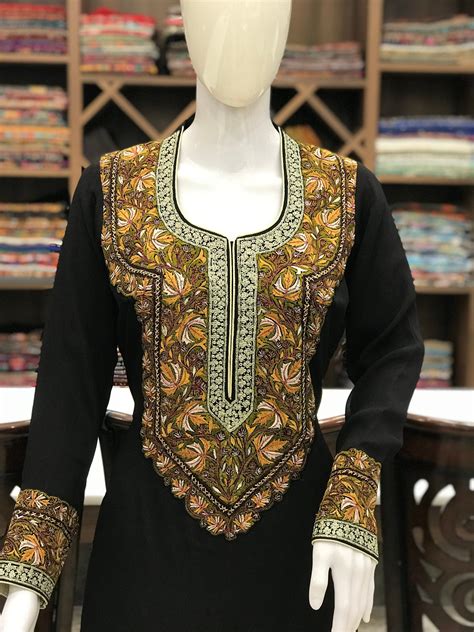 Sozni And Tilla Embroidered Kashmiri Suit Designer Salwar Etsy India