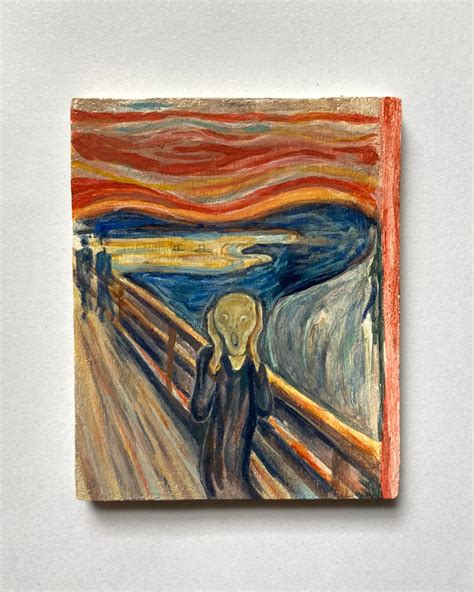 The Scream Edvard Munch 112 Scale Replica Etsy