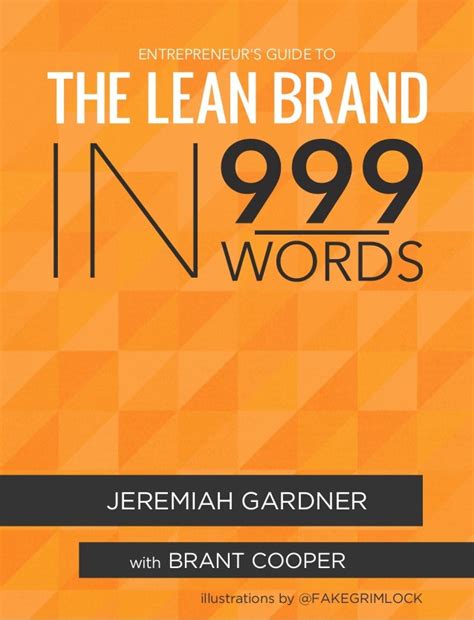 The Lean Brand In 999 Words