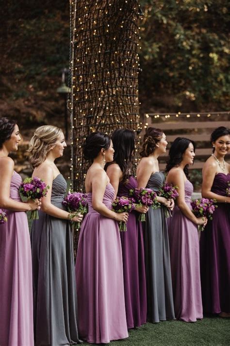30 Purple And Grey Wedding Color Ideas Purple Wedding Dress