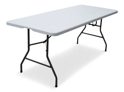 For Living 6 Ft Portable Indooroutdoor Plastic And Metal Folding Table