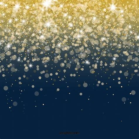 Gold Luxury Glitter Star Light Sparkling Light Effect Border Golden