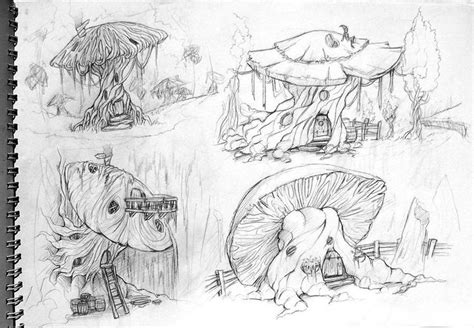 Pin By Maxie Jingles On Mushrooms Forest Drawing Mushroom Drawing