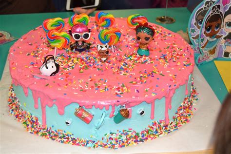 Lol surprise cake & cupcakes | lol drip cake. LOL cake | Cake, Desserts, Birthday cake