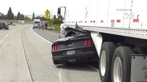 Video Driver Miraculously Survives Horror Ford Mustang Crash