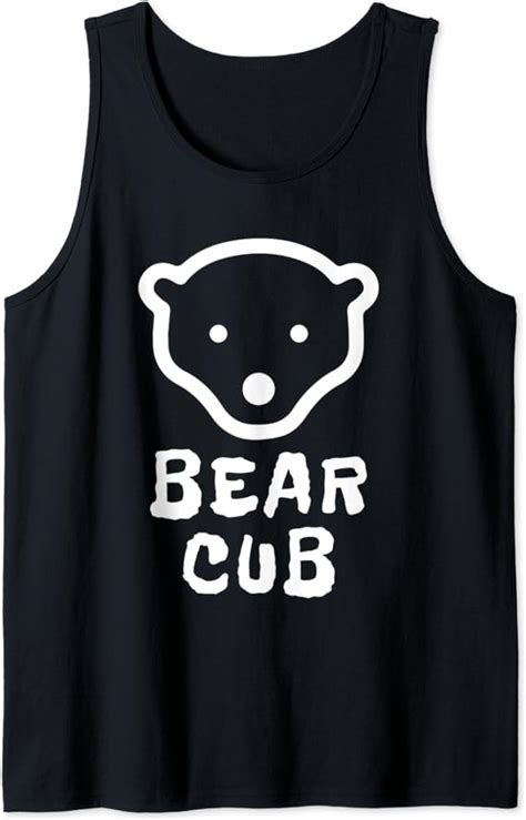 Amazon Com Bear Cub Gay Men Bear Subculture Tank Top Clothing Shoes
