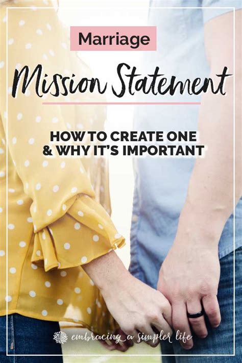 marriage mission statement why it s important and how to create one