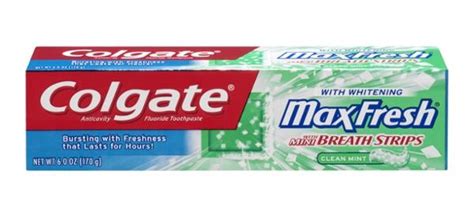 Colgate Maxfresh Whitening With Mini Breath Strips Toothpaste Clean