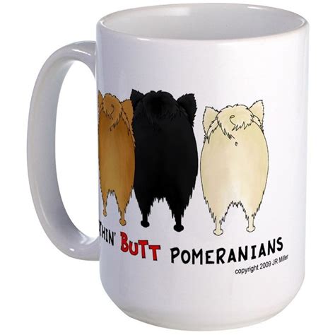 Cafepress Nothing Butt Pomeranians Large Mug Coffee Mug Large Ceramic