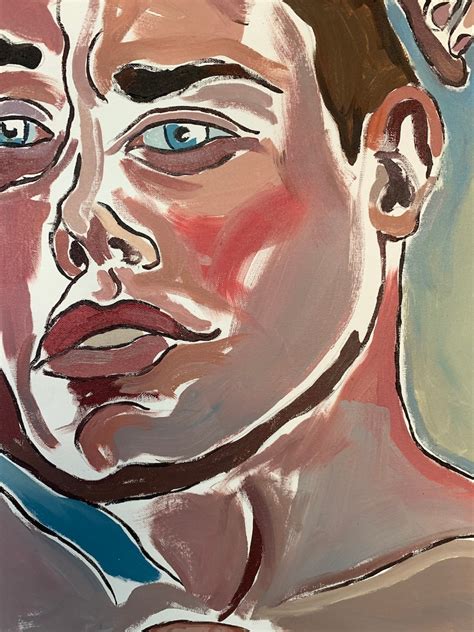 Male Nude Gay Erotic Art Man Painting Surrealism Artwork Etsy UK