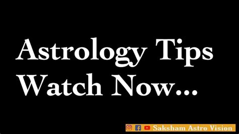 Astrology Tips Youtube